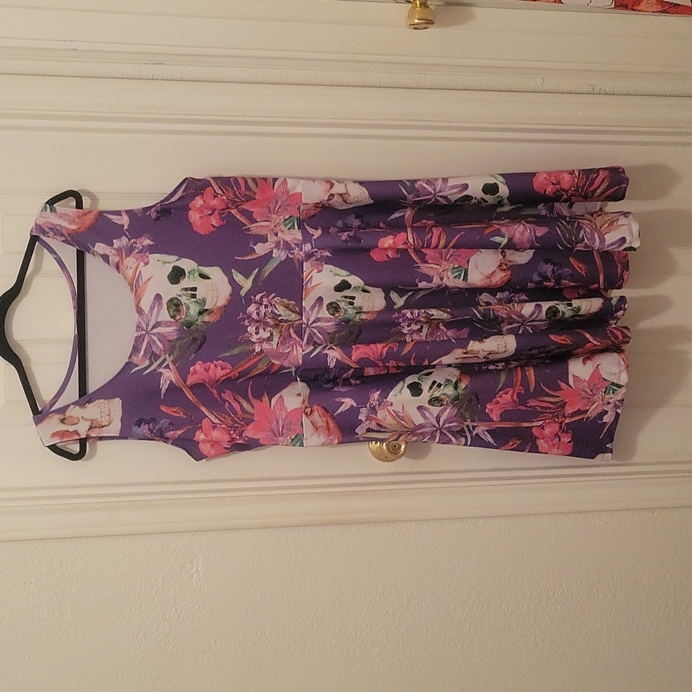 CowCow Skull skater dress, size 4X